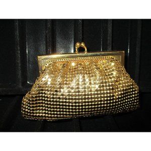 *Vintage Chainmaille Whiting & Davis Art Deco Gold Mesh Chic Pouch Change Purse